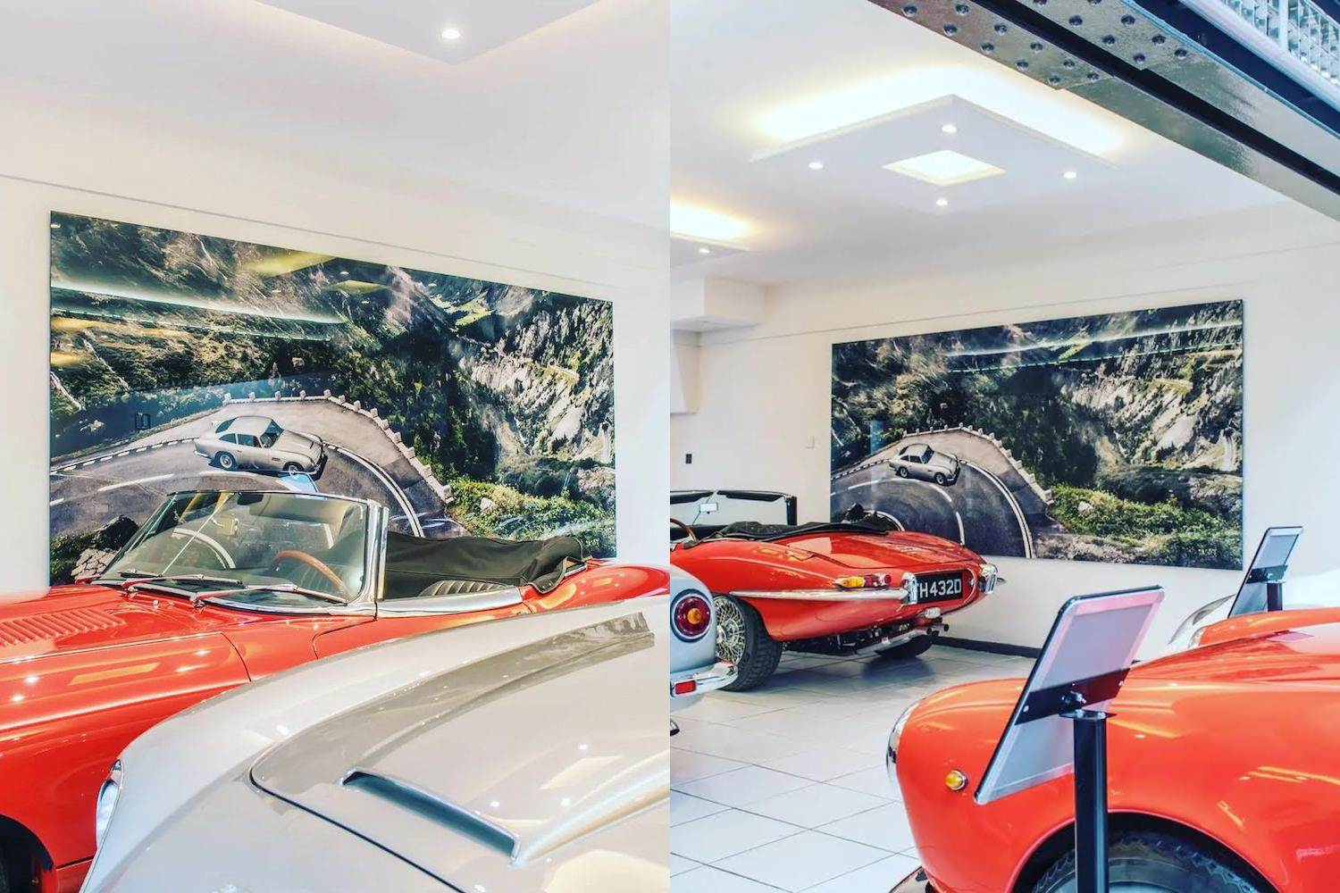 Acrylic glass wall art from Limited 100. It's part of a trend of expensive automotive paraphernalia.