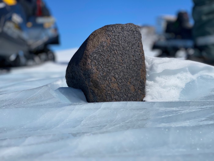 Meteorite in Antarctica