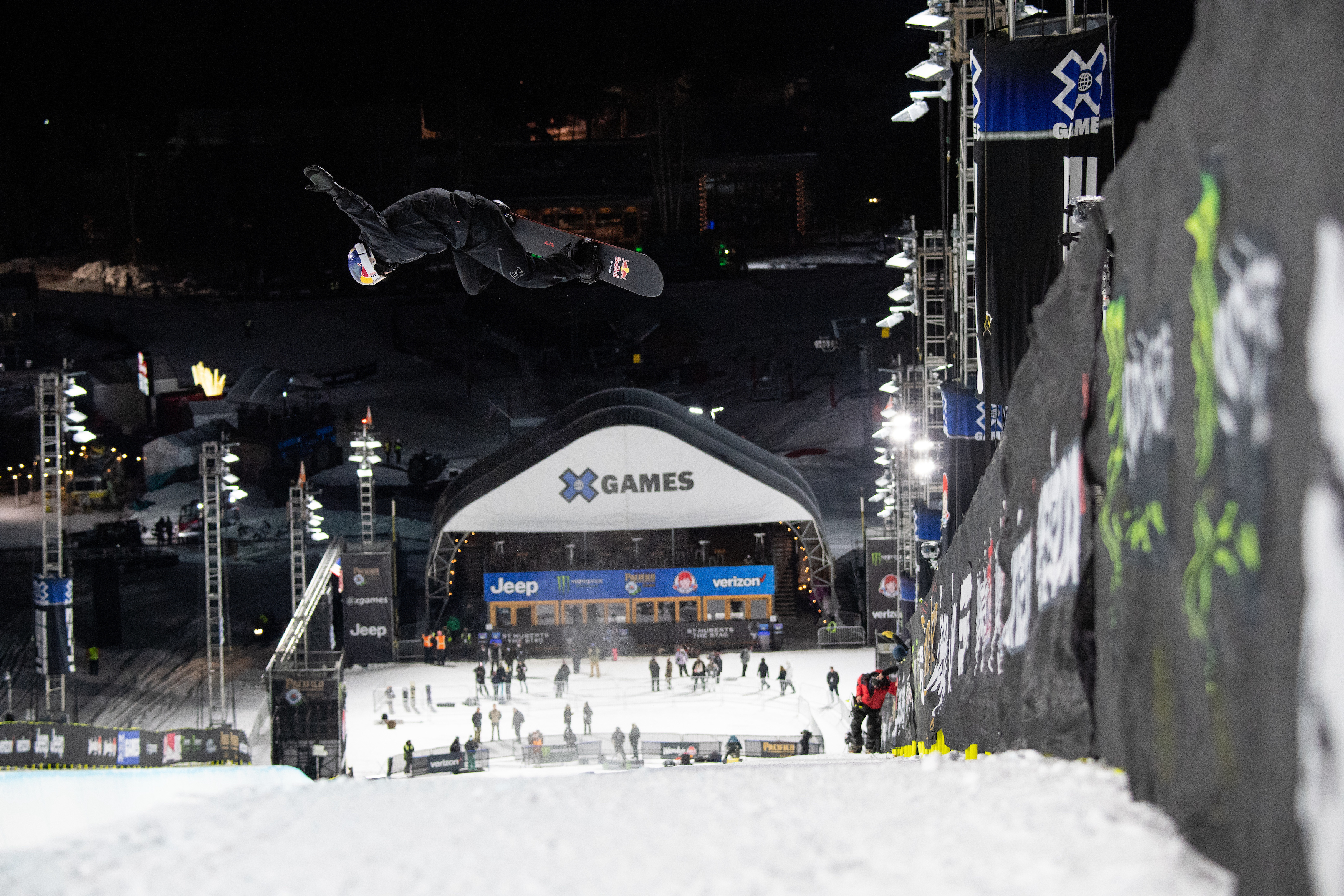 Scotty James snowboarding at the X Games.