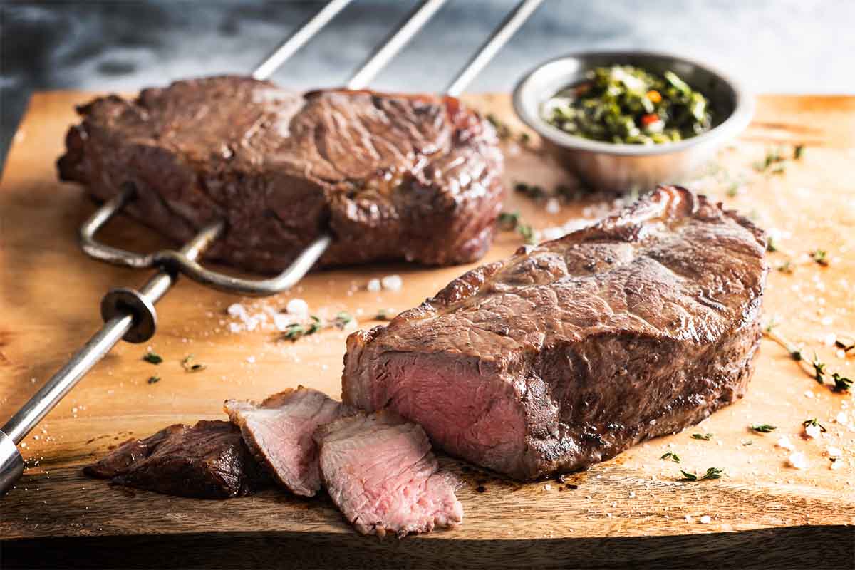 NY strip steak from Fogo de Chão