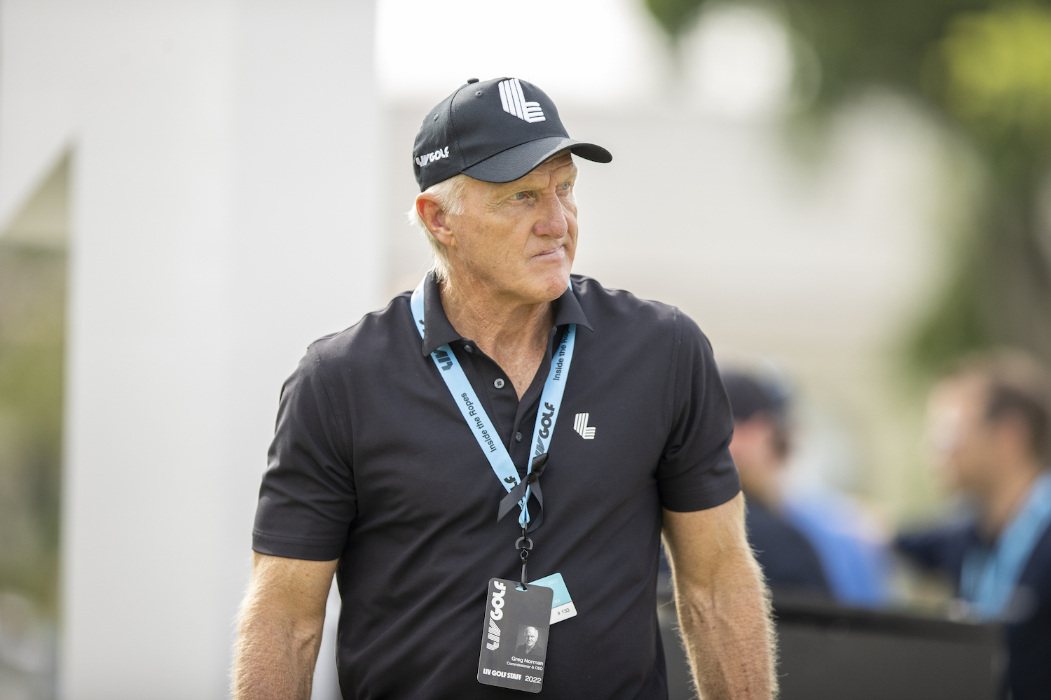 Greg Norman at a recent LIV Golf event.