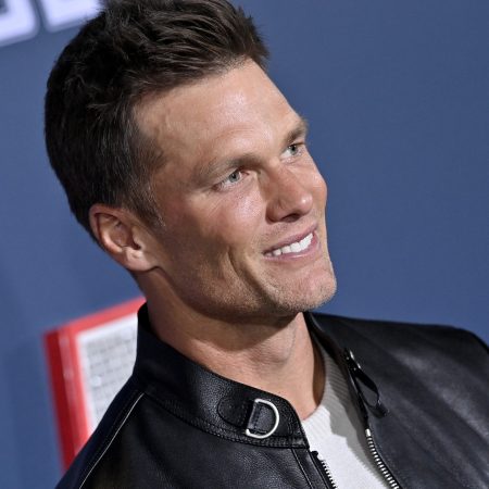 Tom Brady attends the Los Angeles Premiere Screening of Paramount Pictures' "80 For Brady" at Regency Village Theatre on January 31, 2023 in Los Angeles, California.