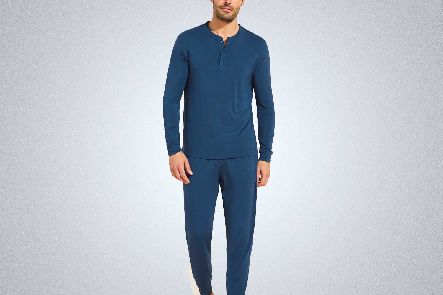 Eberjey Henry TENCEL Modal Long PJ Set