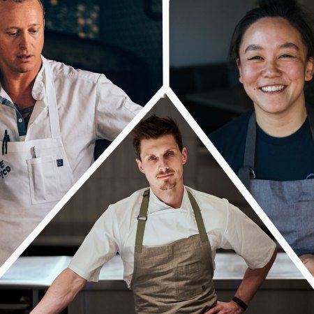 Chefs David Nayfeld, Serena Chow Fisher and Mike Lanham.