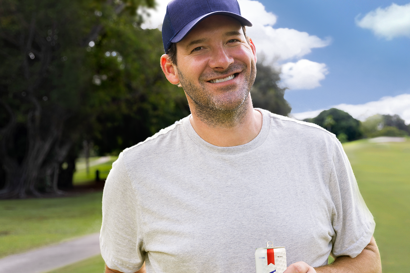 Tony Romo in an ad for Michelob ULTRA.