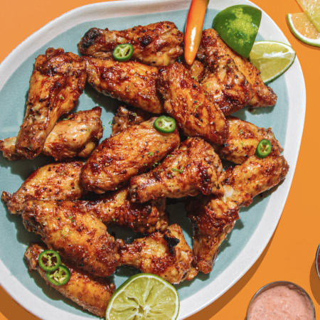 Tom Colicchio's sour cherry BBQ wings.