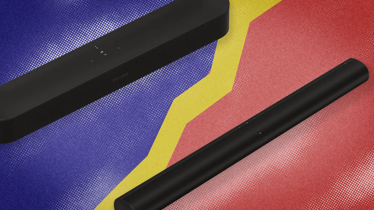 The Sonos Arc and the Sonos Beam soundbars in a head to head battle.