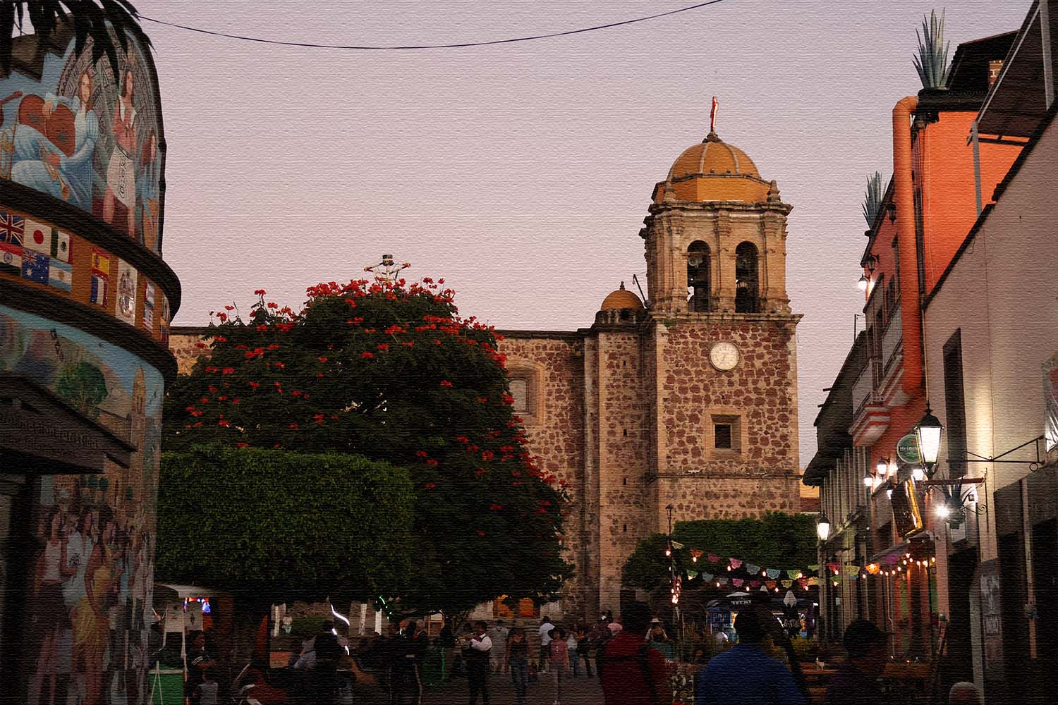 Scenes from Tequila's historic downtown