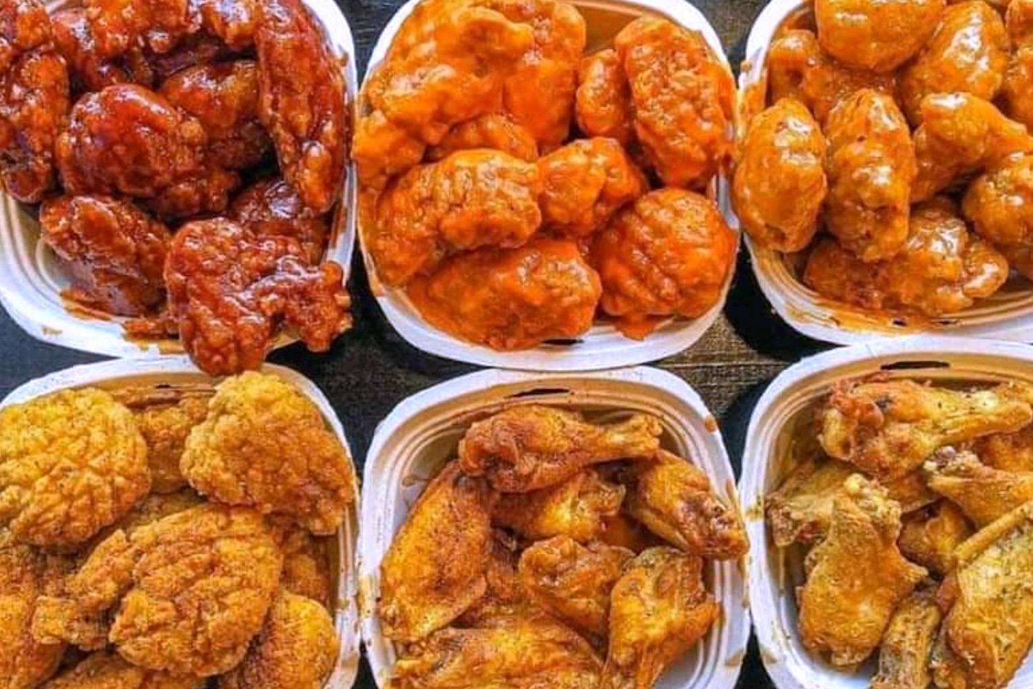 Various chicken wings