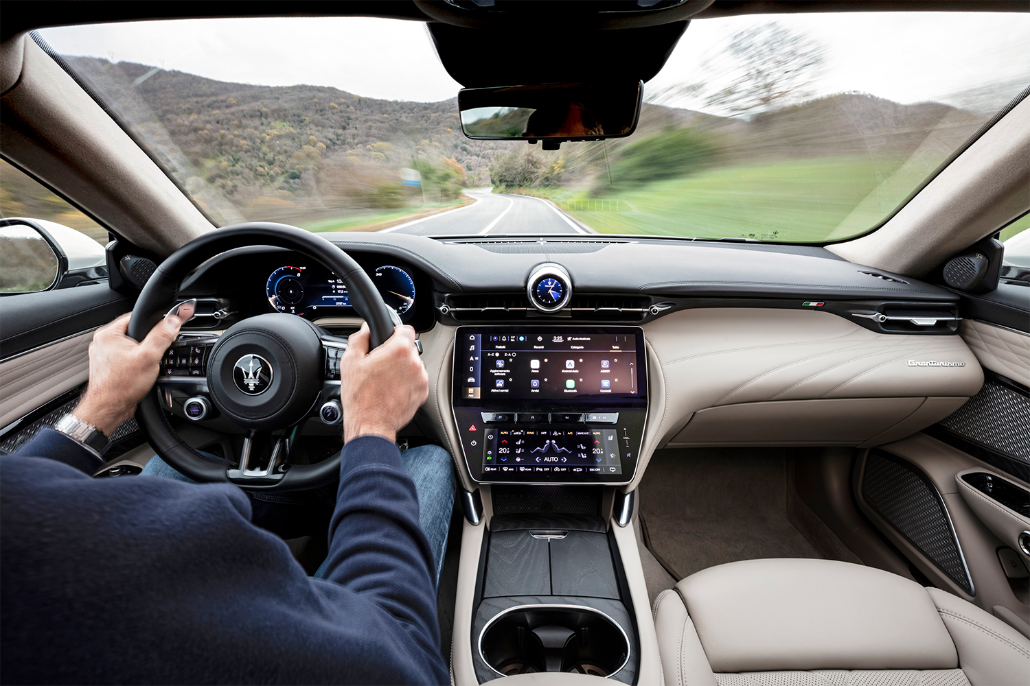 The interior of the new 2024 Maserati GranTurismo