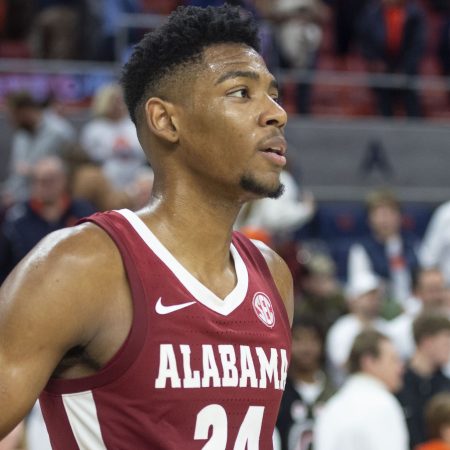 Brandon Miller of Alabama after defeating Auburn in February.