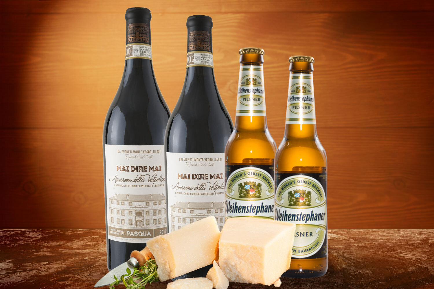 Parmesan + Amarone della Valpolicella + Pilsner