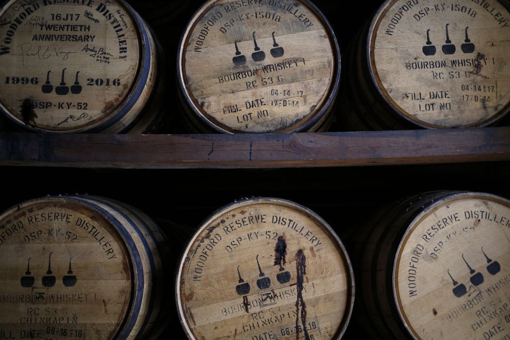 Woodford Reserve barrels