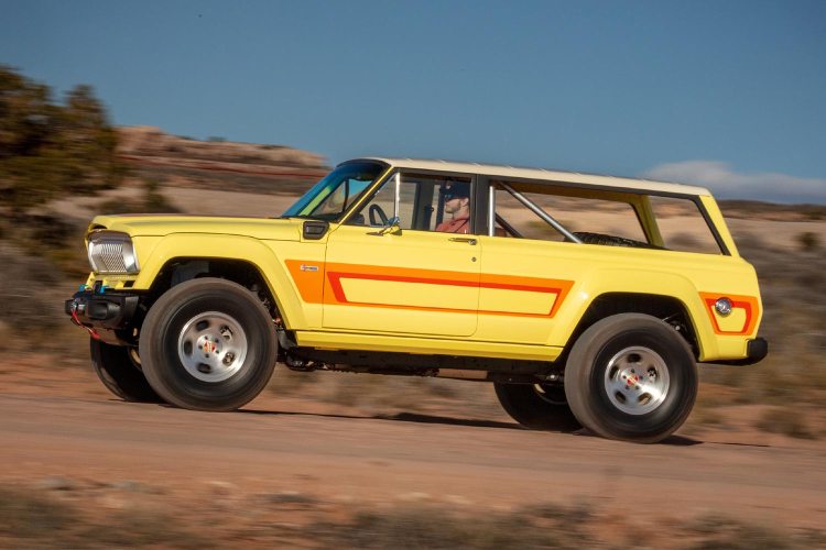 The 1978 Jeep Cherokee 4xe Concept which is part of the Easter Jeep Safari for 2023