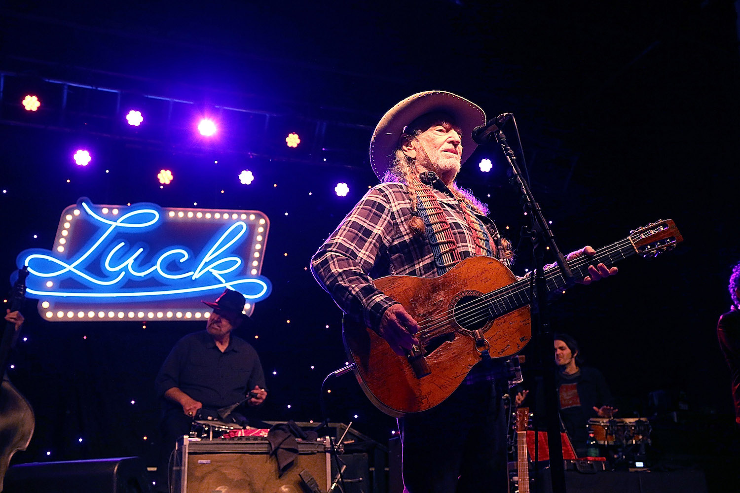 Willie Nelson performs in concert during The Luck Banquet on March 13, 2019