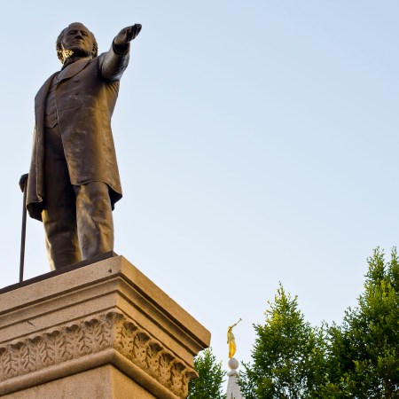 statue of Brigham Young in utah