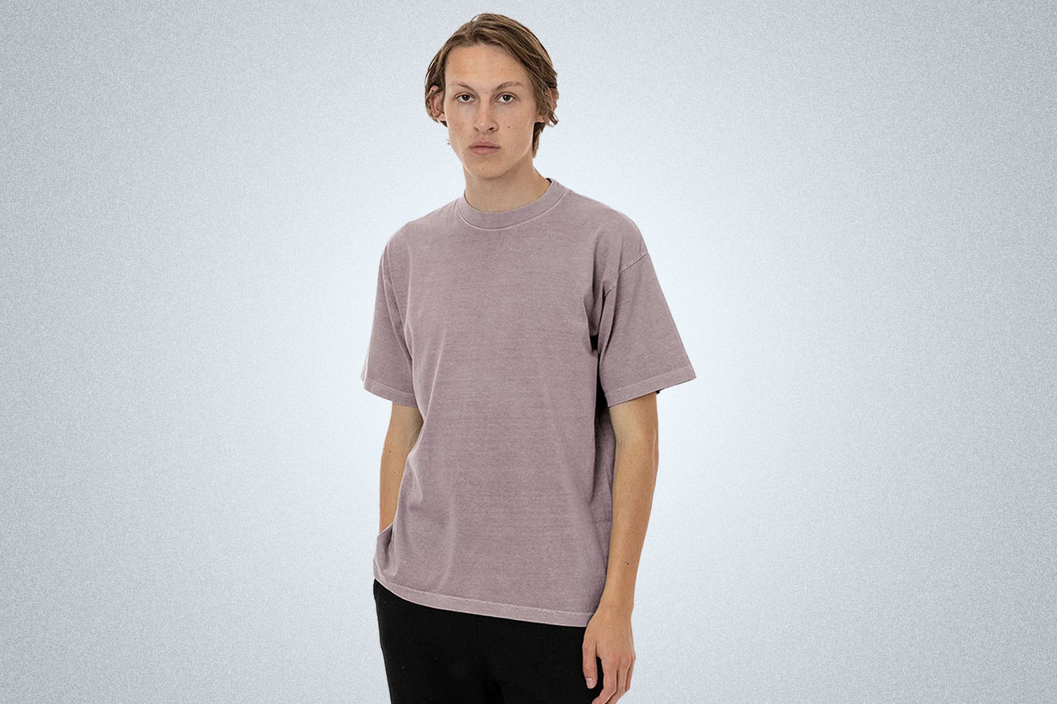 Los Angeles Apparel Pigment Dye Crewneck T-Shirt