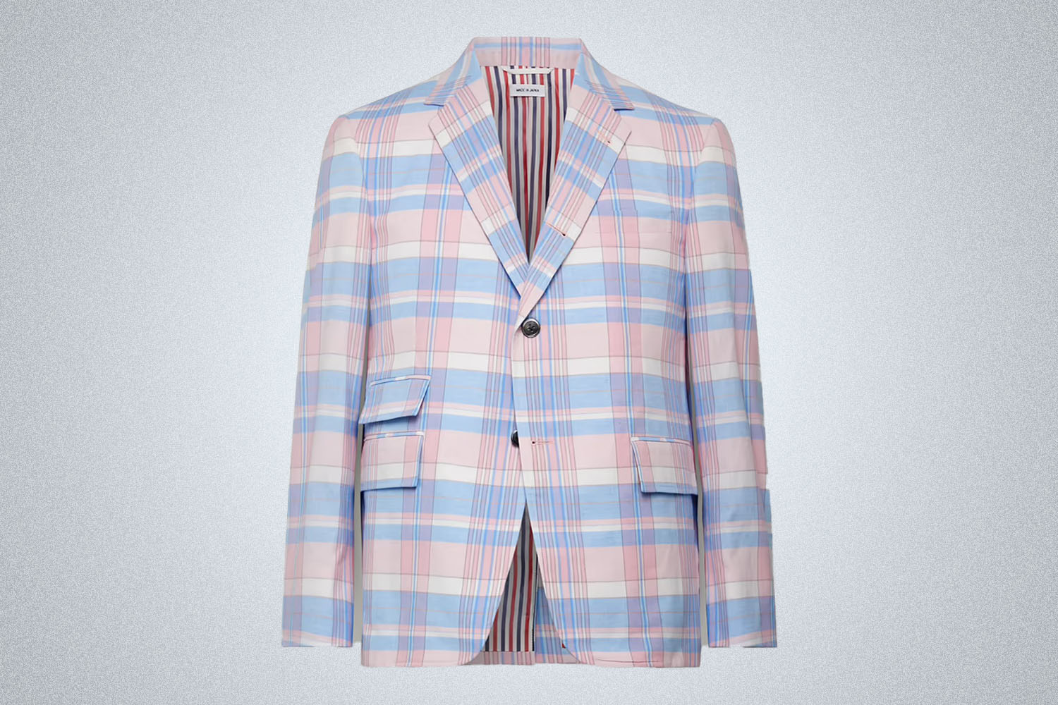 Thom Browne Checked Cotton Blazer