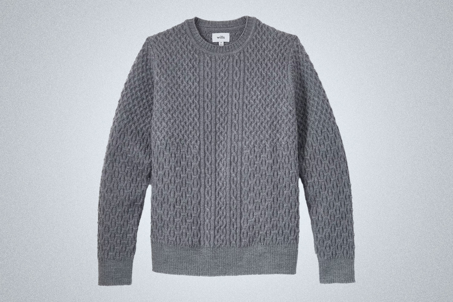 Wills Cable Knit Wool Sweater