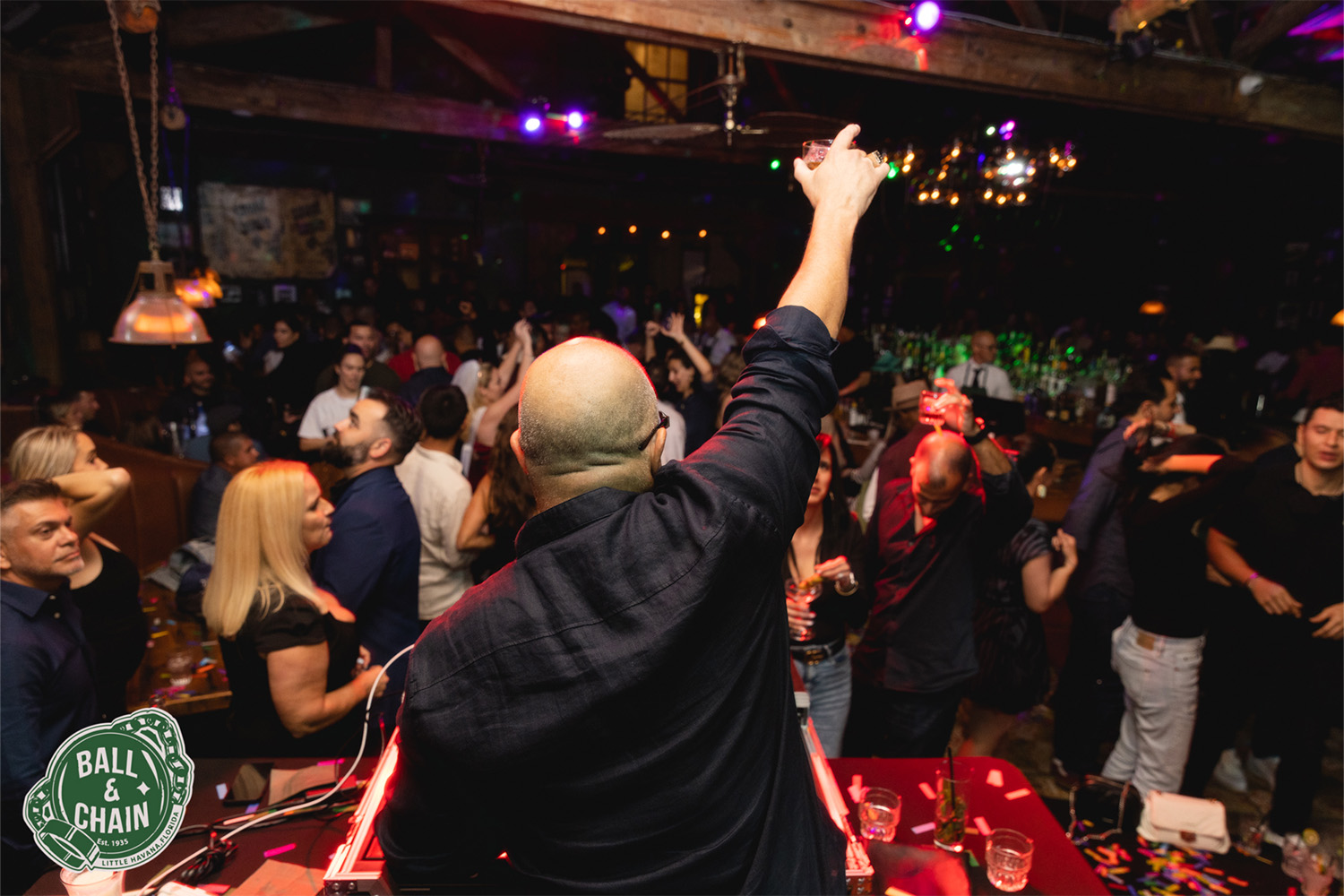 The dance floor at Ball and Chain