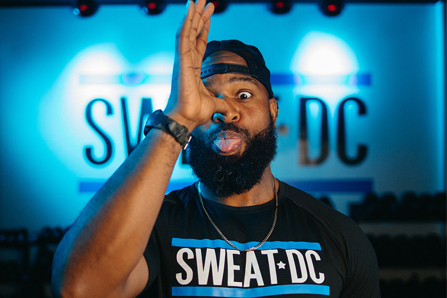 Coach Gerard Burley of Sweat DC fitness studio