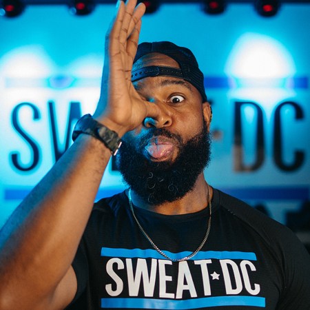 Coach Gerard Burley of Sweat DC fitness studio