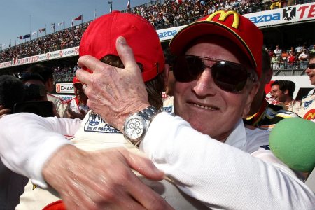 Paul Newman shown wearing a Rolex reference 16520 “Zenith” Daytona, which is headed to auction in June 2023 courtesy of Sotheby’s