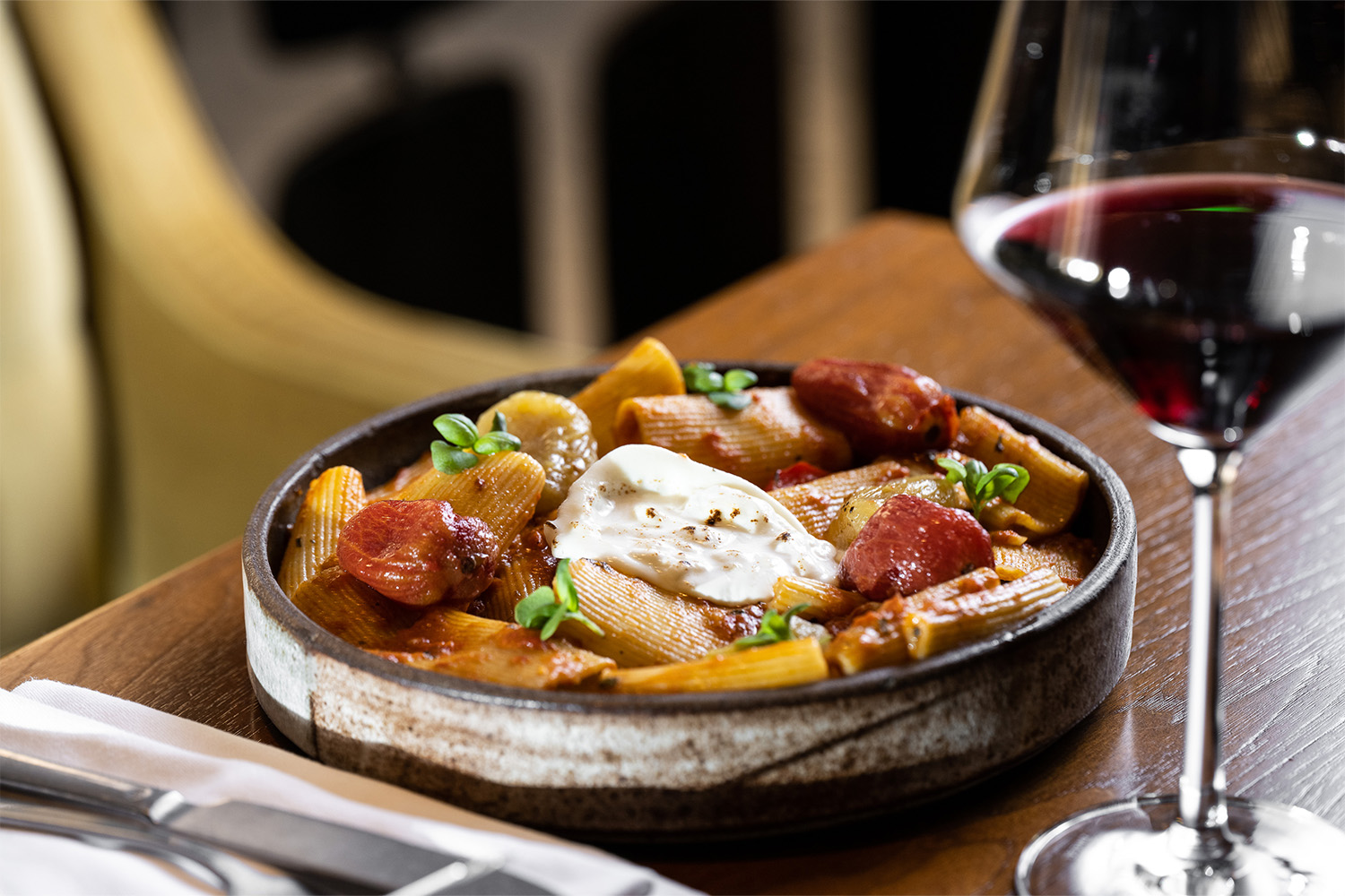 Rigatoni Pomodoro from Orafo