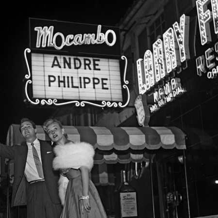 Starlet Kathy Marlowe goes out to the famous Macambo nightclub on the Sunset Strip on December 1, 1954, in Hollywood, California.