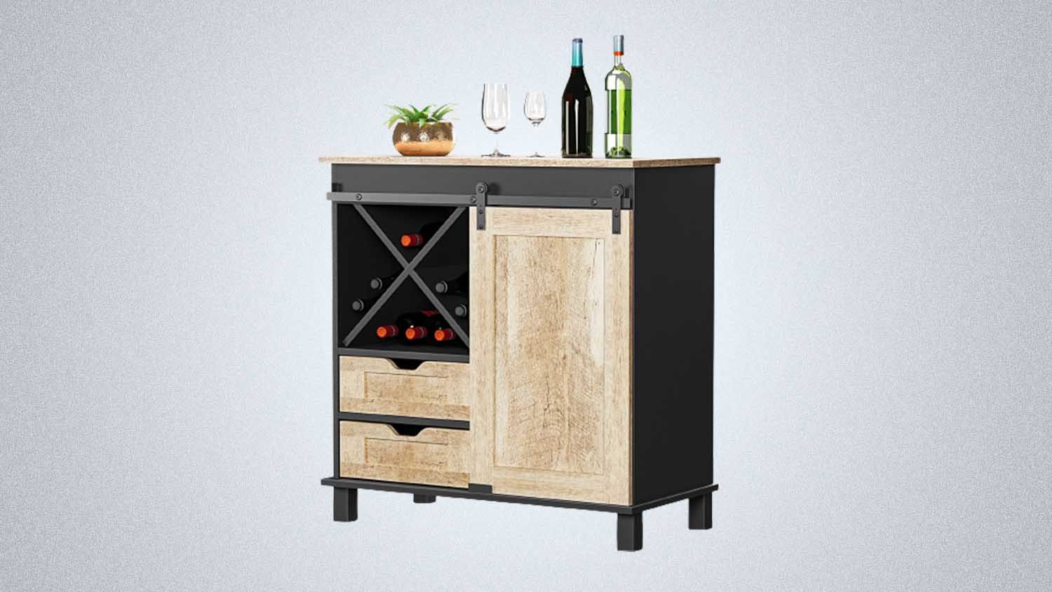 Laralee Industrial Wine Bar Cabinet, now on sale at Wayfair