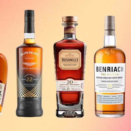 Five bottles of whisk(e)y selected by InsideHook for its best new whiskeys of Marcy 2023